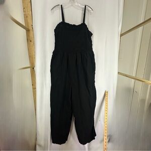 Universal Thread Linen Jumpsuit Tank Womens XXL Black